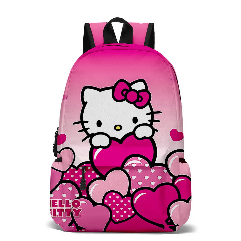 

HelloKitty Cute Hello Kitty Backpack Student School Bag Children's Cartoon Shoulders Outdoor Bag Beautiful Fashion Accessories