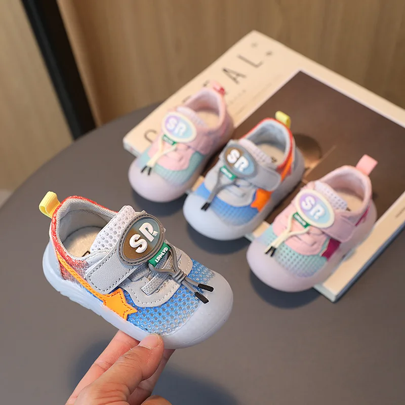 

Spring Summer Toddler Baby Boys Girls Shoes Breathable Light-weight Net Sneaker Children First Walker Soft Sport Sandal 0-2Years