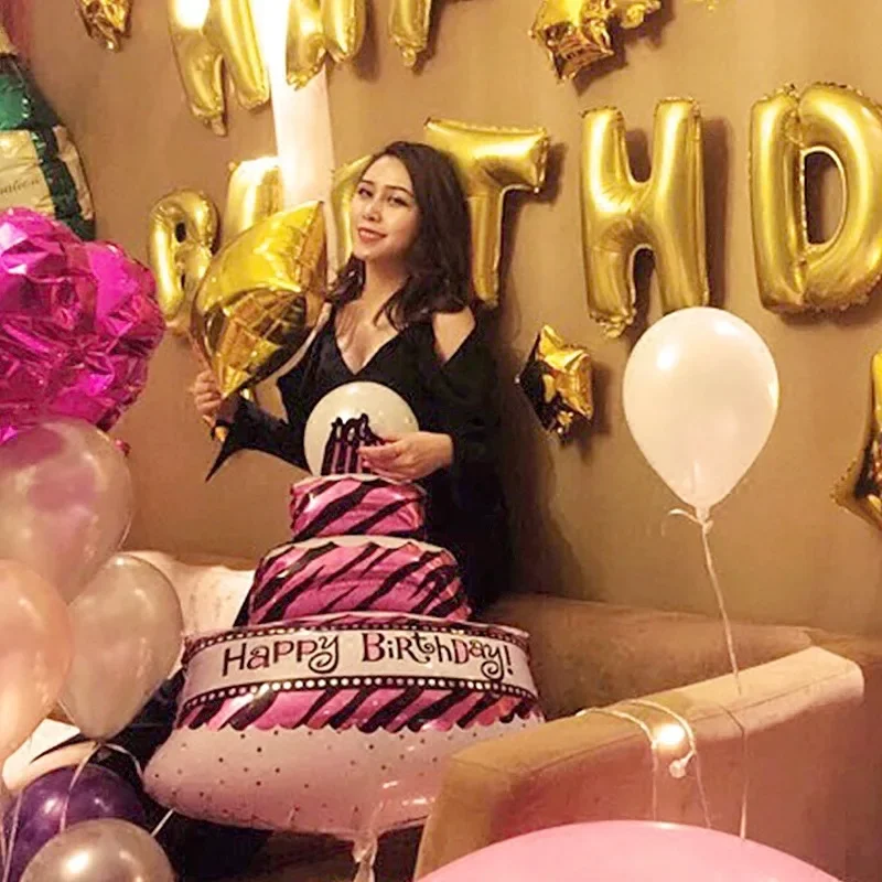 Donuts balloons beer bottles cake Foil  Large For children adult Birthday Party Wedding Decoration