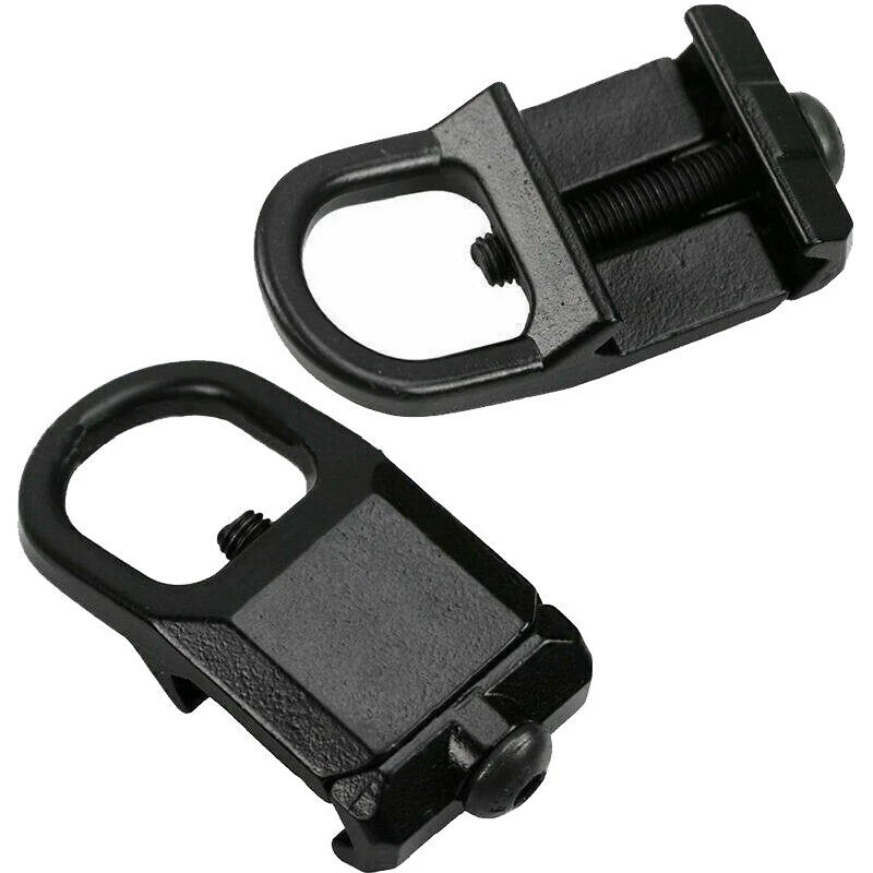 1pc Stainless Steel Quick Detach Sling Mount for 20mm Picatinny Rails-Easy Attachment for Hunting and Tactical Use sling swivel adapter sling swivel mount tactical sling adapter sling adapter sling attachment adapter