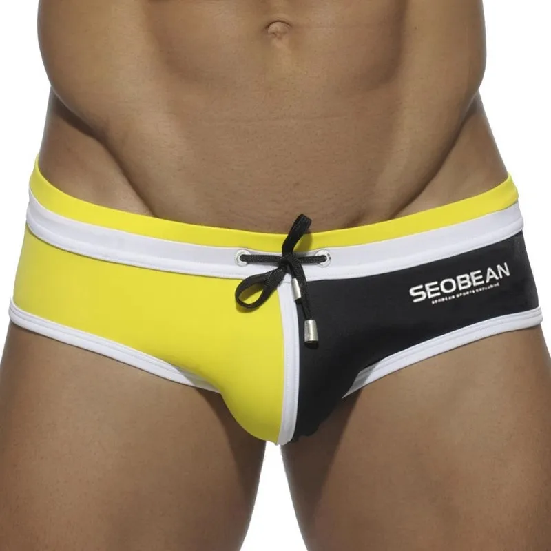 Men Swimwear Brazilian Traditional Cut Swimsuits Swim Bikini Surf Boxer Briefs Board Shorts Trunks - 3