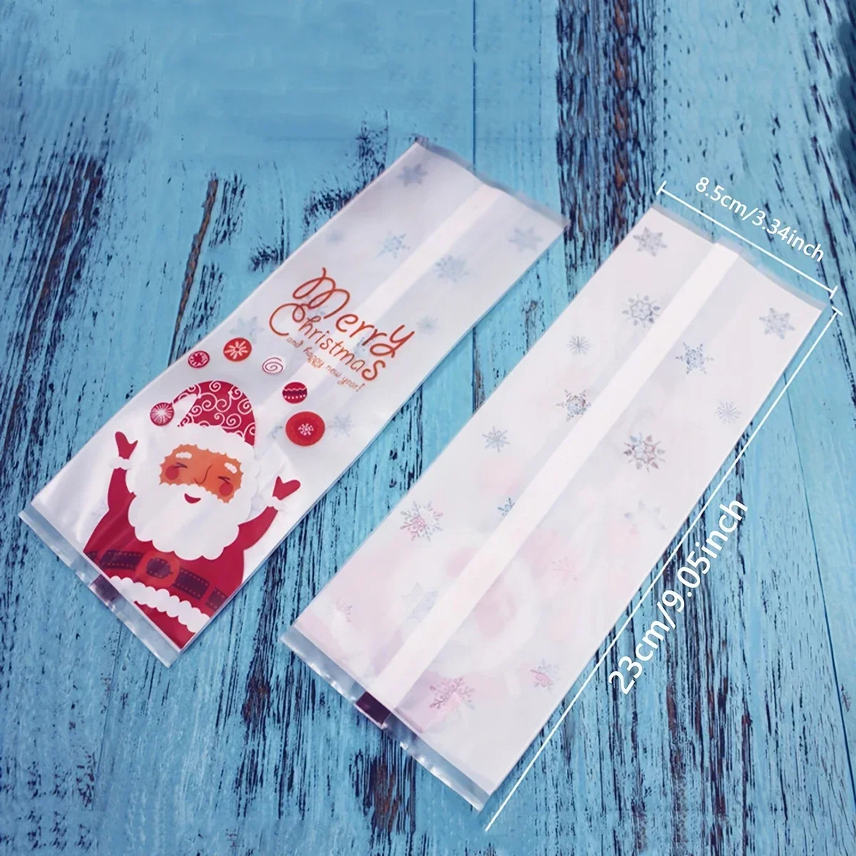 Cookie Bag Flat Pocket Pastry Bag for Christmas Candy Packaging