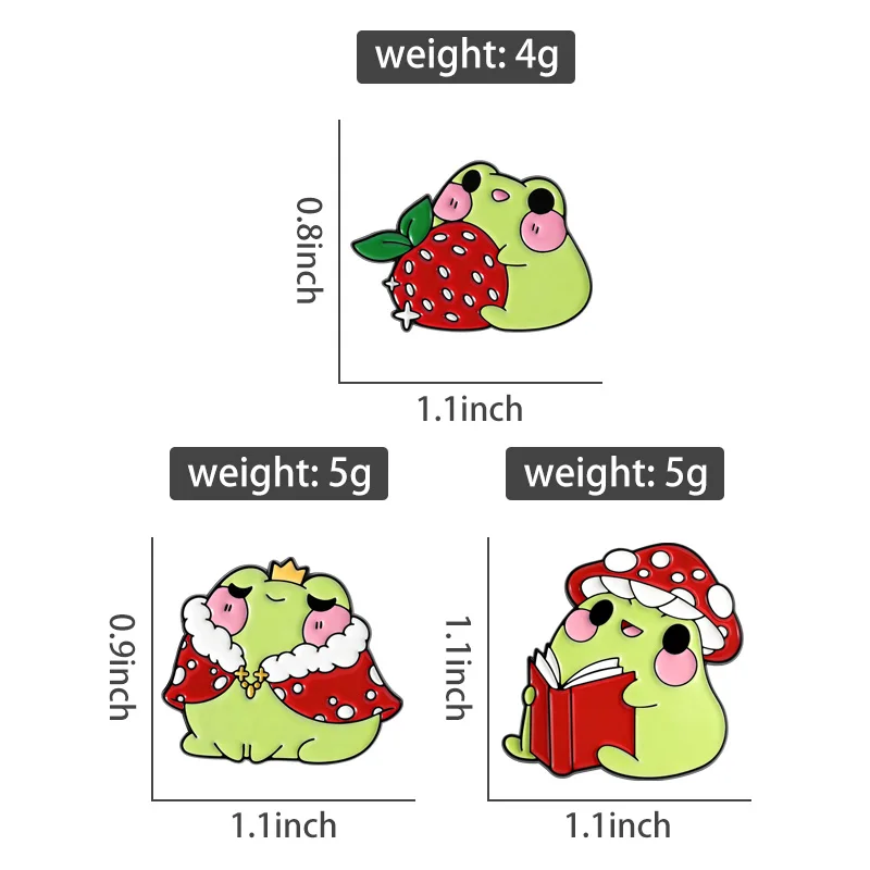 Tier-Sammlung Emaille-Pins Set Cartoon Katze Hund Papagei Gans Flork Memes Brosche Anstecknadel Frosch Ente Fußball Orca Schmuck – Detail 3