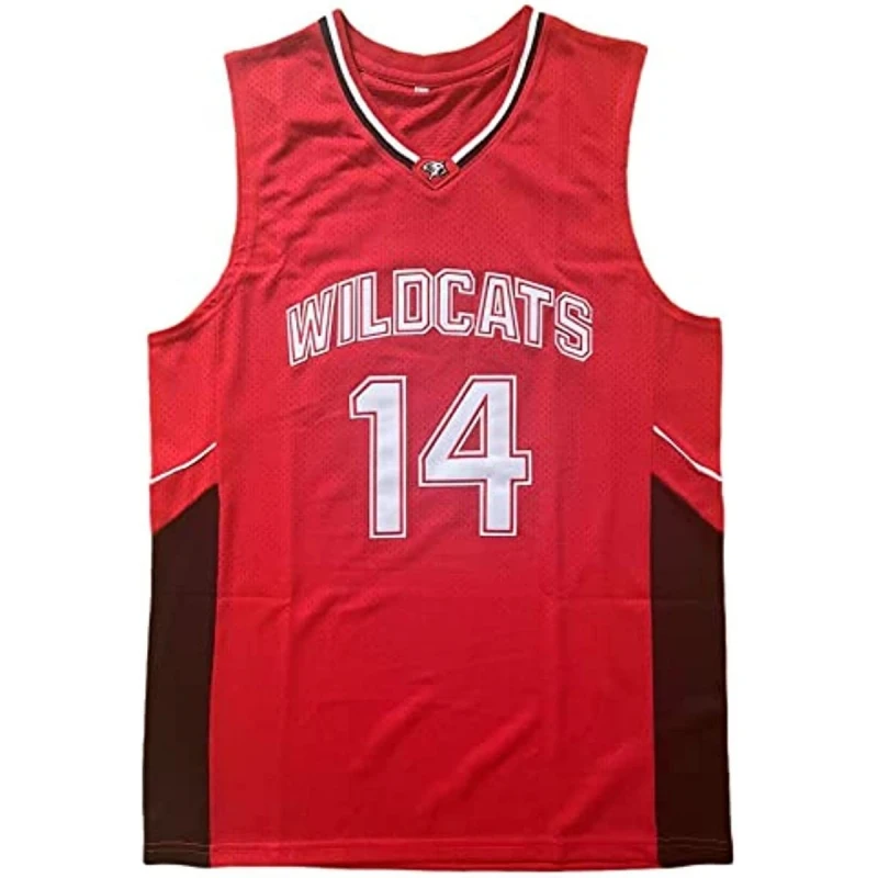Basketball Jerseys Zac Efron Troy Bolton East High School #14 Mens