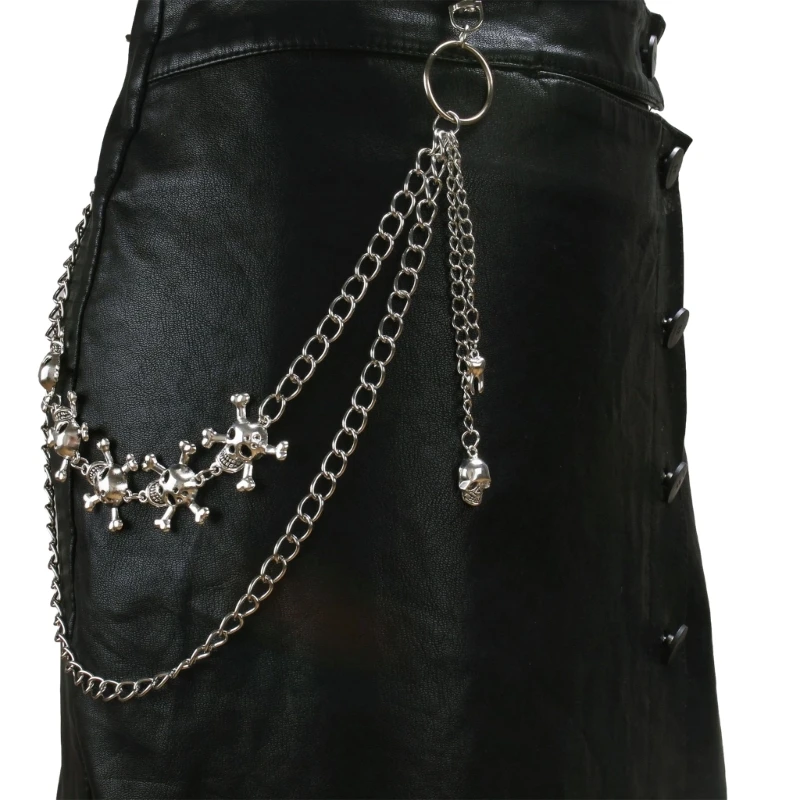 

Punk Pants Waist Chain Women Hollow Skull Pants Chain Hiphop Jewelry