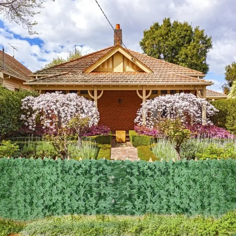 Privacy Fence Wall Screen Outdoor Garden 19.6x118inch Artificial Faux