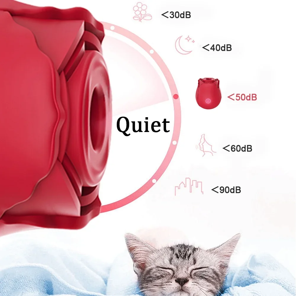 Sex Toys: Red Rose Toy Simulation Vibrator for Women Powerful Sucking Vibrators 9 Mode G Spots Vaginal Clitoral Massager Nipple Sexy Toy