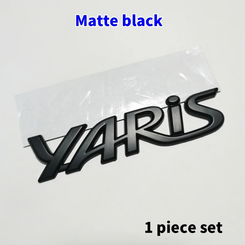 Emblèmes Auto Toyota Yaris En ABS Haute Qualité – Badges Décoratifs 3D Pour Coffre Et Capot – Faciles à Coller