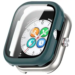 Durable Tempered Glass Watch Case with Screen Protector and Dustproof Frame for Honor Choice Haylou (Green)