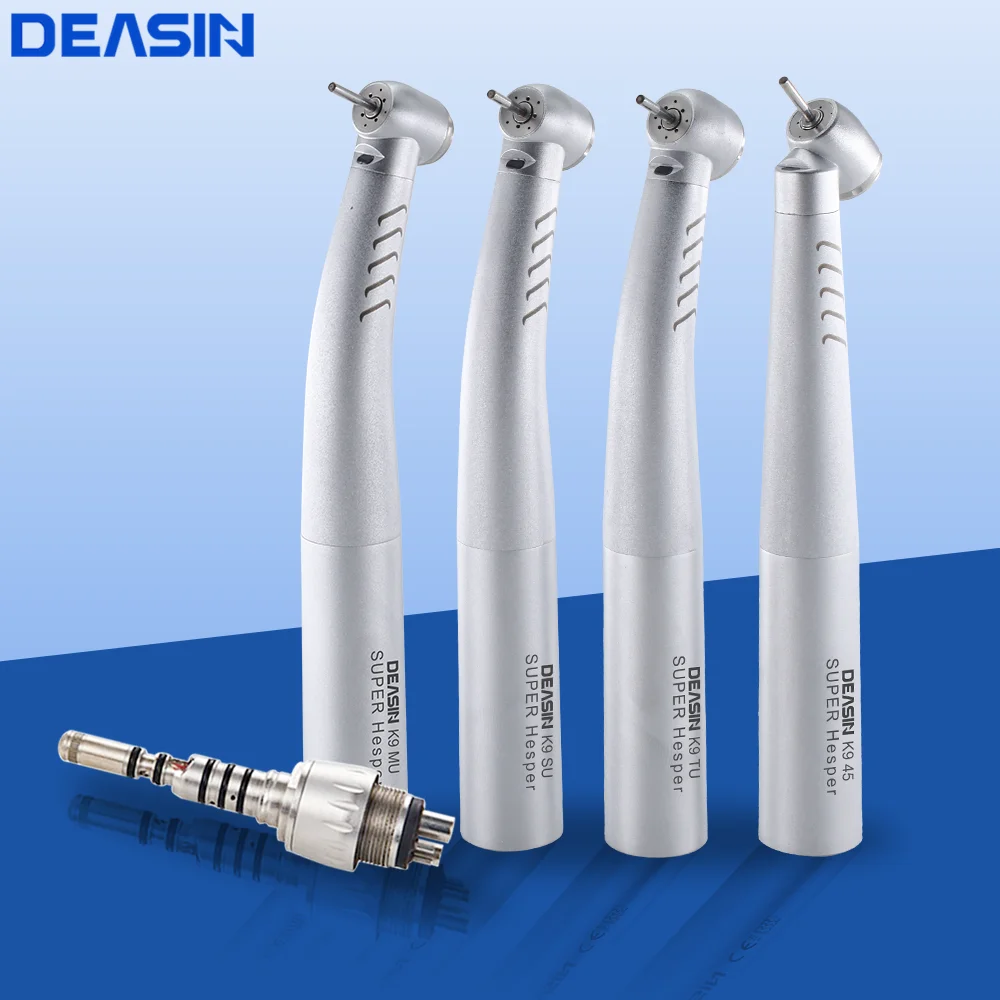 

DEASIN Dental high speed fiber optic LED handpiece turbine with ceramic bearing for kavo coupler Dentist Tool Compatible