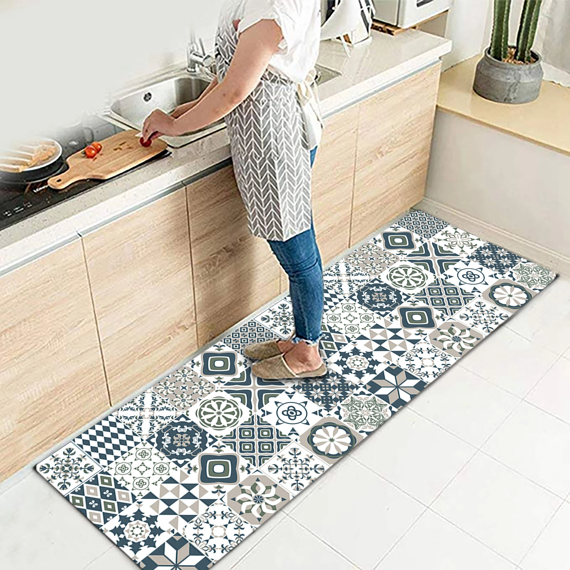 Floor Mat for Kitchen Floor Carpet Nordic Rug Doormat Entrance House Kitchen Mats for Floor Waterproof Bathroom Rugs and Mat Set