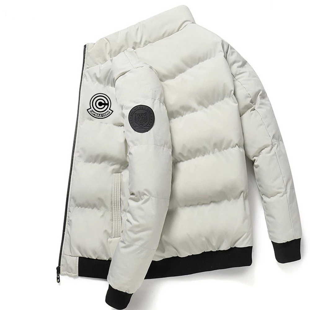Winter Herren Baumwolljacke Lässig Warm Bedruckt Stehkragen Baumwollkleidung Trendy Fashion Casual_voghion.com