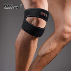 Patella Belted Knee pad for Knee Professional Protector Gym Fitness Knee Brace Black Keen Support Sports Entertainment