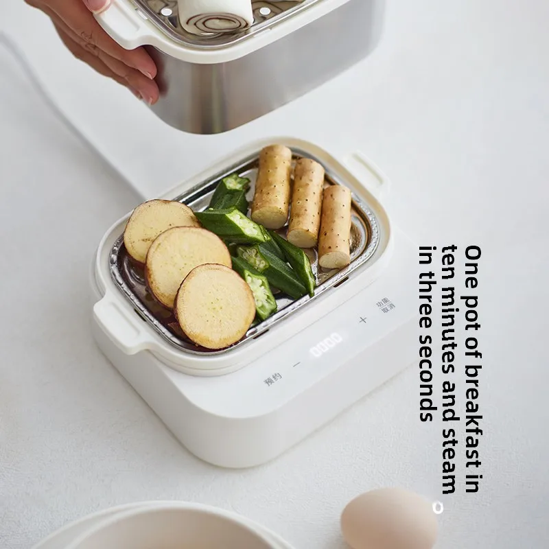 220V Stainless Steel Household Electric Egg Cooking Machine Food Steamer for Breakfast Egg Cooker 3