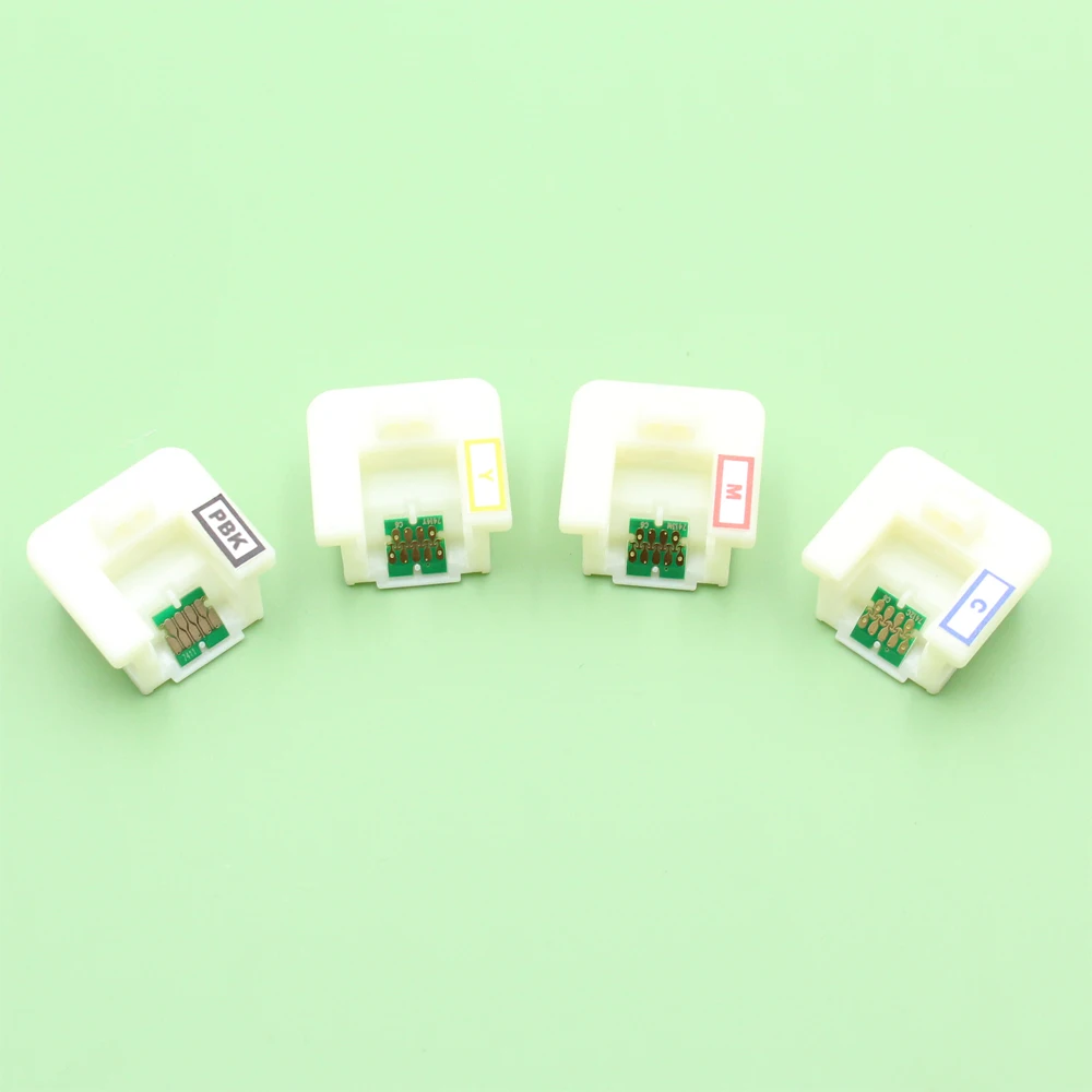 

40pcs 4 color Ink cartridge chip with holder for Epson F6070 F7070 F6270 F6000 F6200 F7200 F9200 F9300 F9370 T7411 T741X-T7414