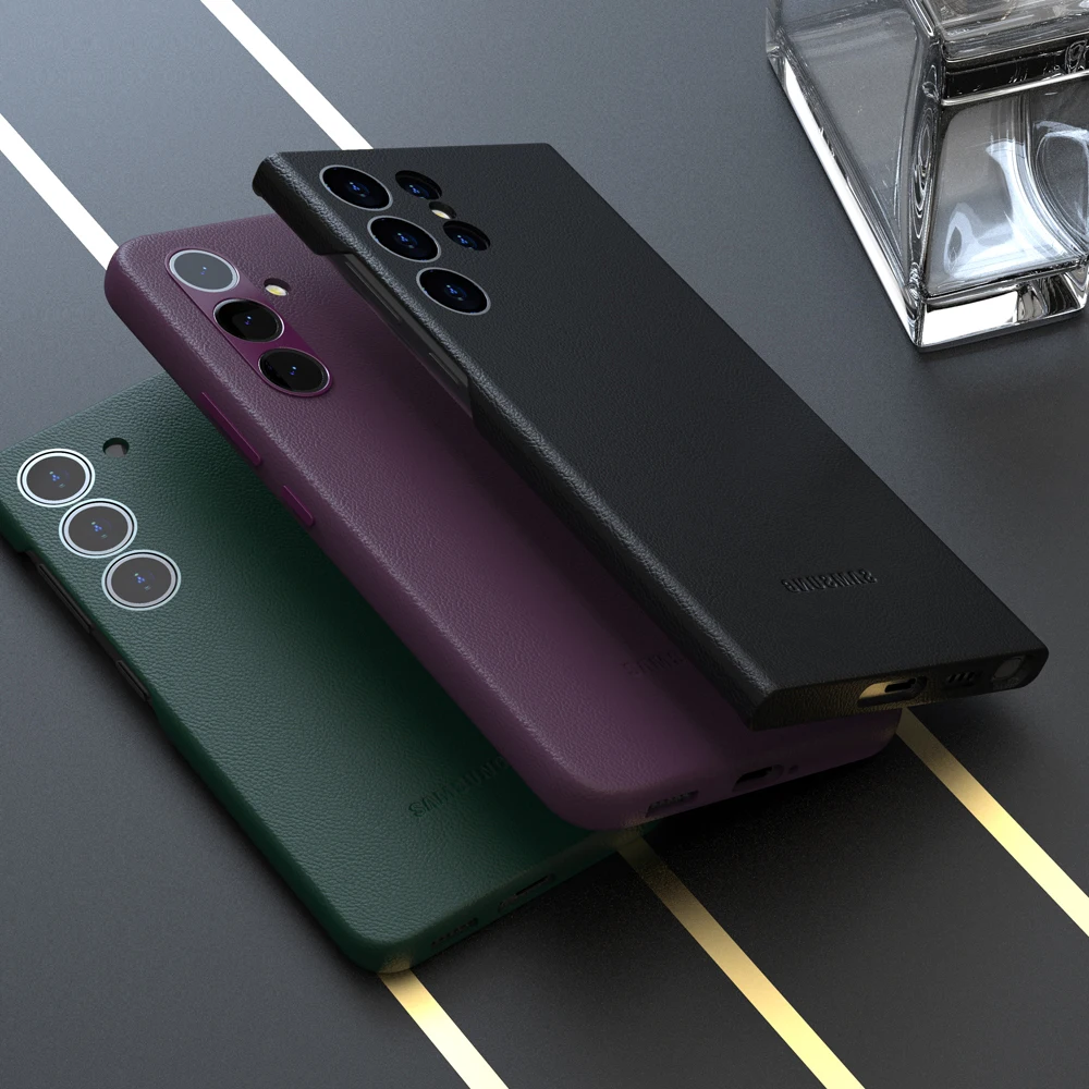 Luxurious Leather Phone Case with All-Inclusive Lens Protection