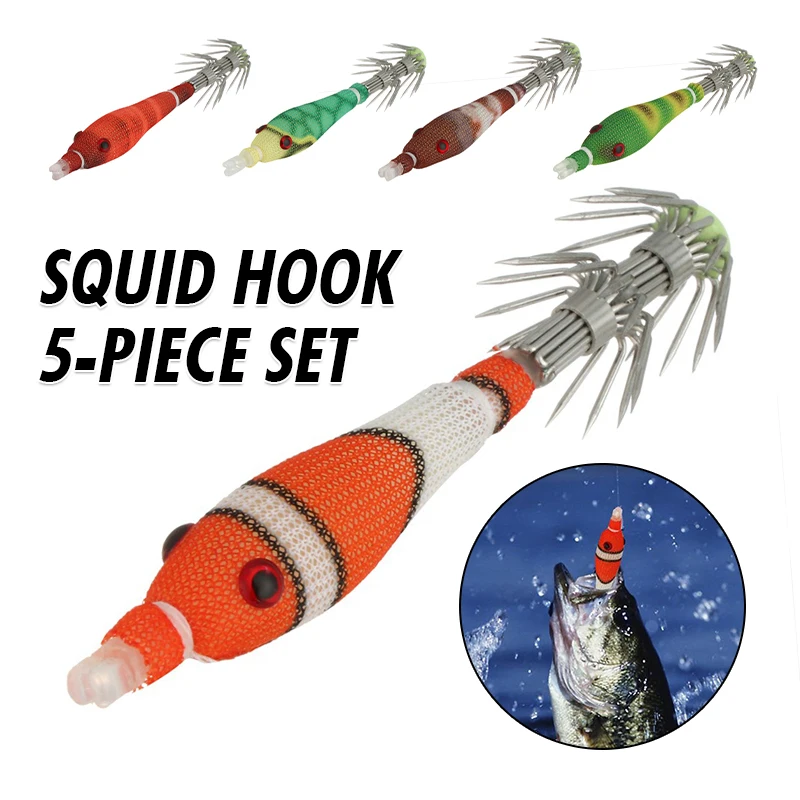 5pc.soft fish hook 5Pcs Soft Plastic Simulation Prawn Shrimp