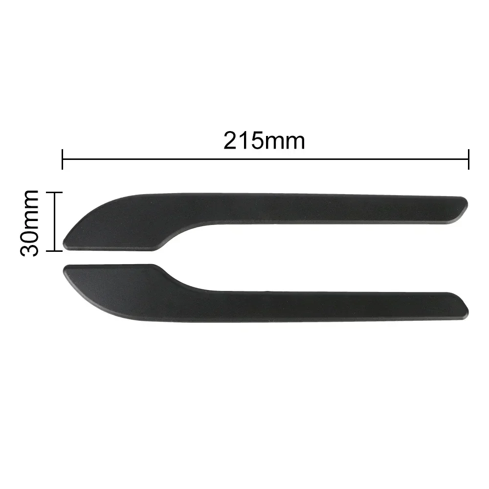 4pcs Set of Black Carbon Fiber Door Handle Covers for Tesla Model 3 & Y - Scratch-Resistant Tape Polished Finish