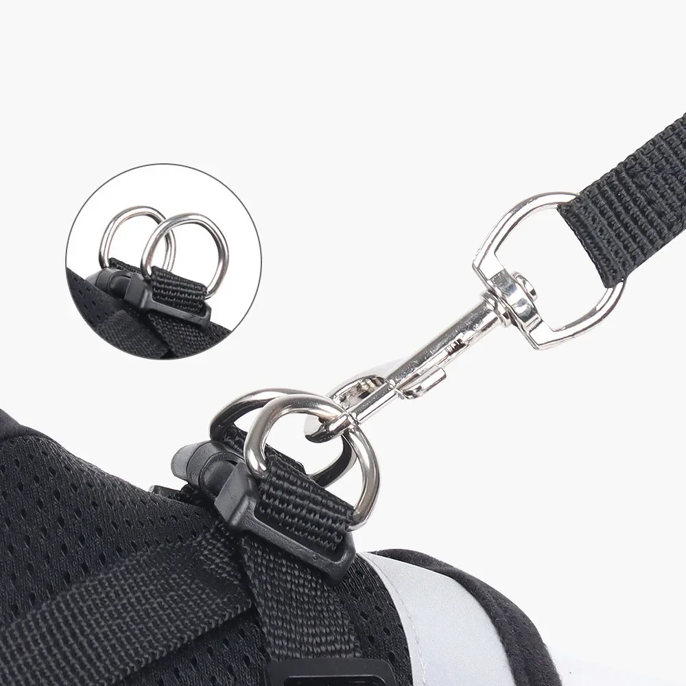 Cat Harness Lead Leash Set Adjustable Reflective Escape Proof Pet Mesh Vest Harness Puppy Dog Collar Small Dog Cat Pet Supplies 6