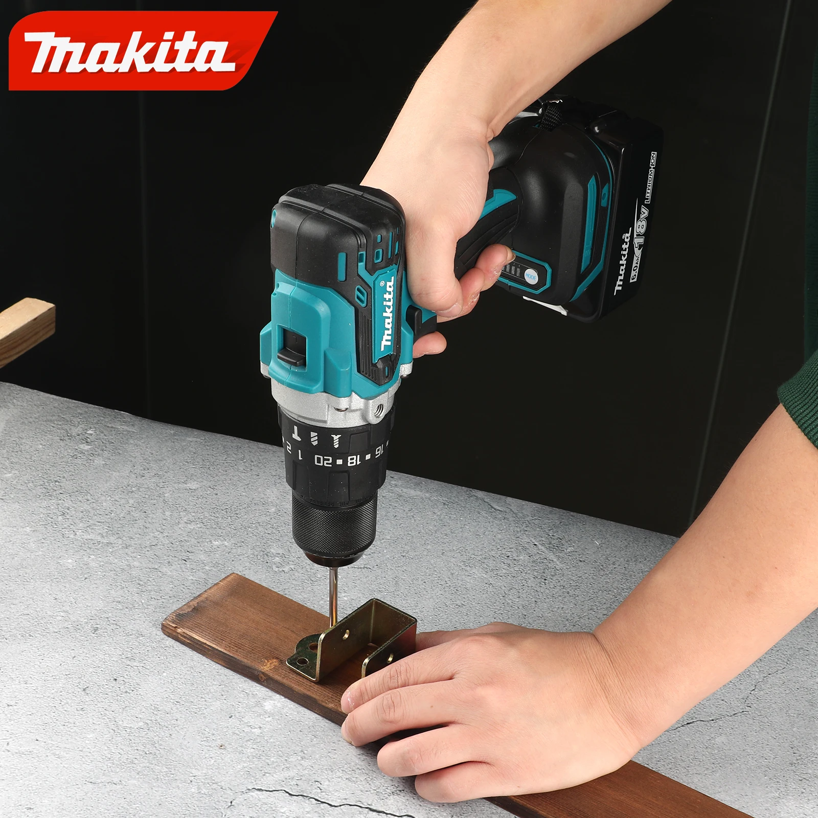 마키타 DDF487 18V LXT 무선 브러시리스 임팩트 드릴 13mm 1700rpm 소형 스크루드라이버 전동 공구 (18V 배터리용)