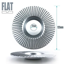 Premium Woodworking Polishing Wheel - 125mm Abrasive Disc (Silver flat)