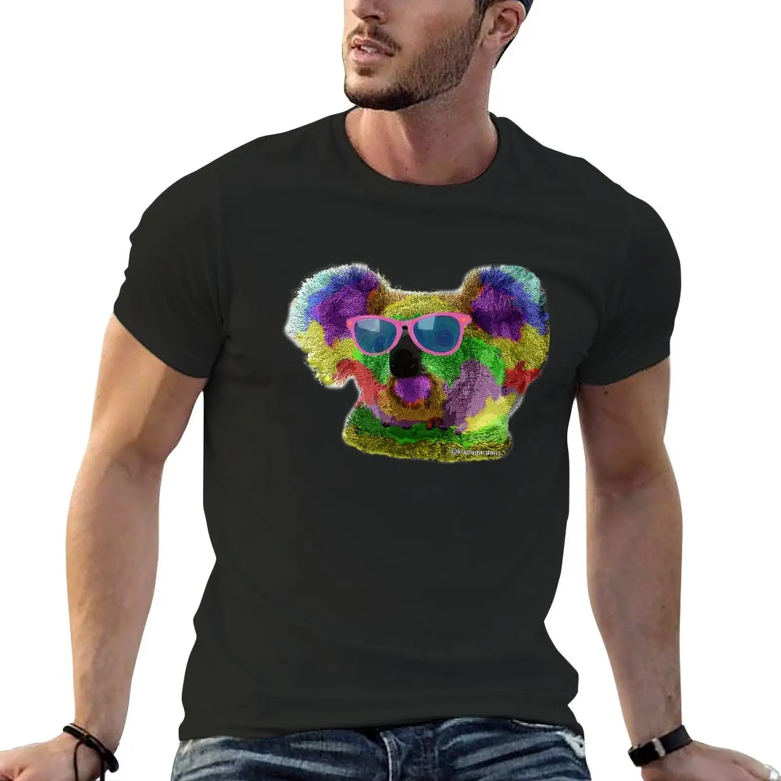 

Koala me a rainbow please T-Shirt black t shirts Tee shirt t-shirts man quick drying shirt heavyweight t shirts for men