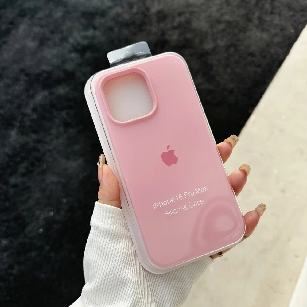 New Official Liquid Silicone Soft Phone Case - Shockproof Cover with Logo
