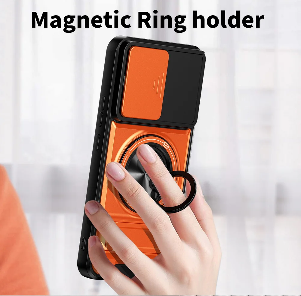 Multifunctional Ring Grip Magnetic Car Holder Protective Case