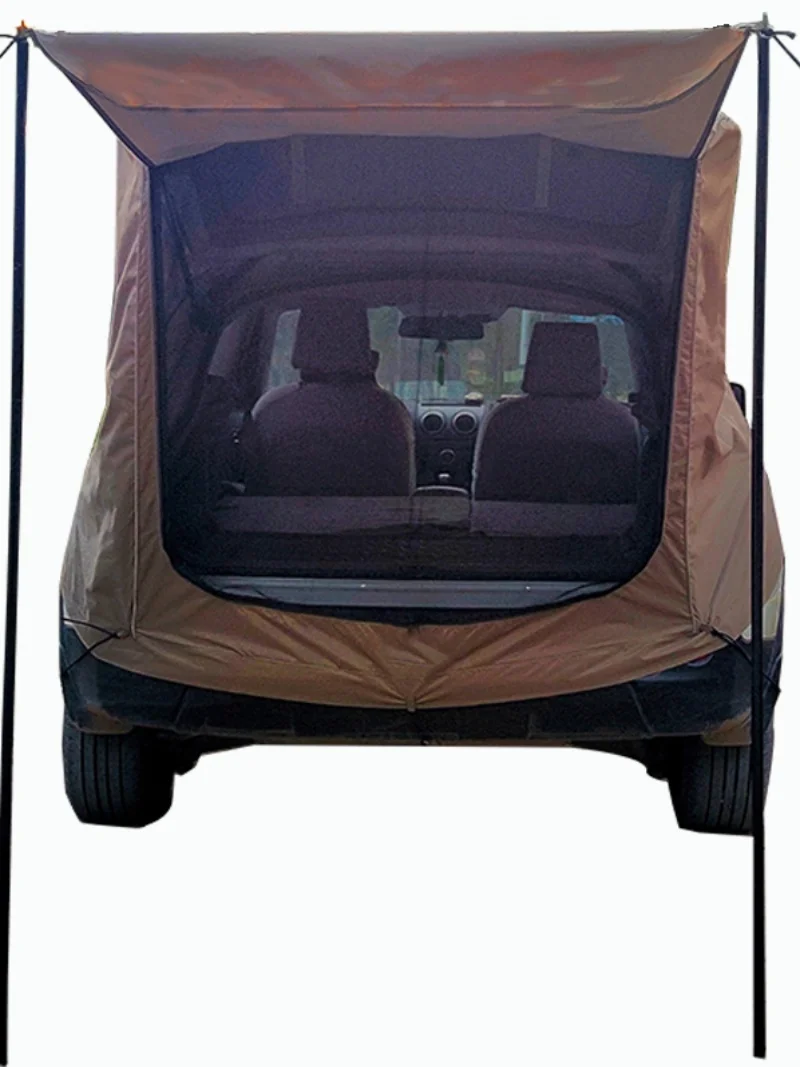 

No need to build a rear account. go on road trip rear travel camping car outdoor car canopy camp