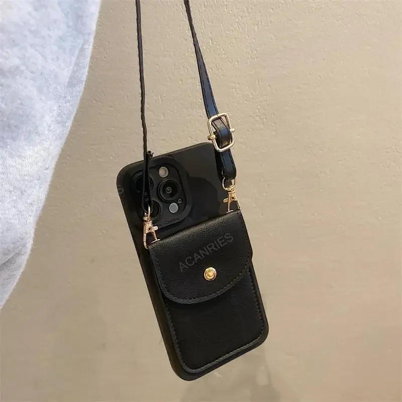 S 21 22 23 24 20 Crossbody Wallet Card Holder Case For Samsung Galaxy S21 S23 S20 Fe S22 S24 Plus Ultra Lanyard Silicone_voghion.com