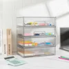 New Desktop Jewelry Box Household Transparent Skin Care Product Storage Cabinet, Dust Drawer Makeup Organizer Box 5