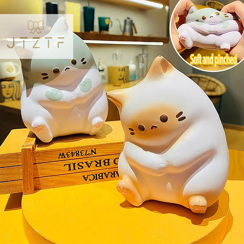 

Coco Cat Pinch Music Slow Rebound Squeeze Prop Cute Cat Decompression Toy Children's Bedroom Office Desktop DIY Decoration