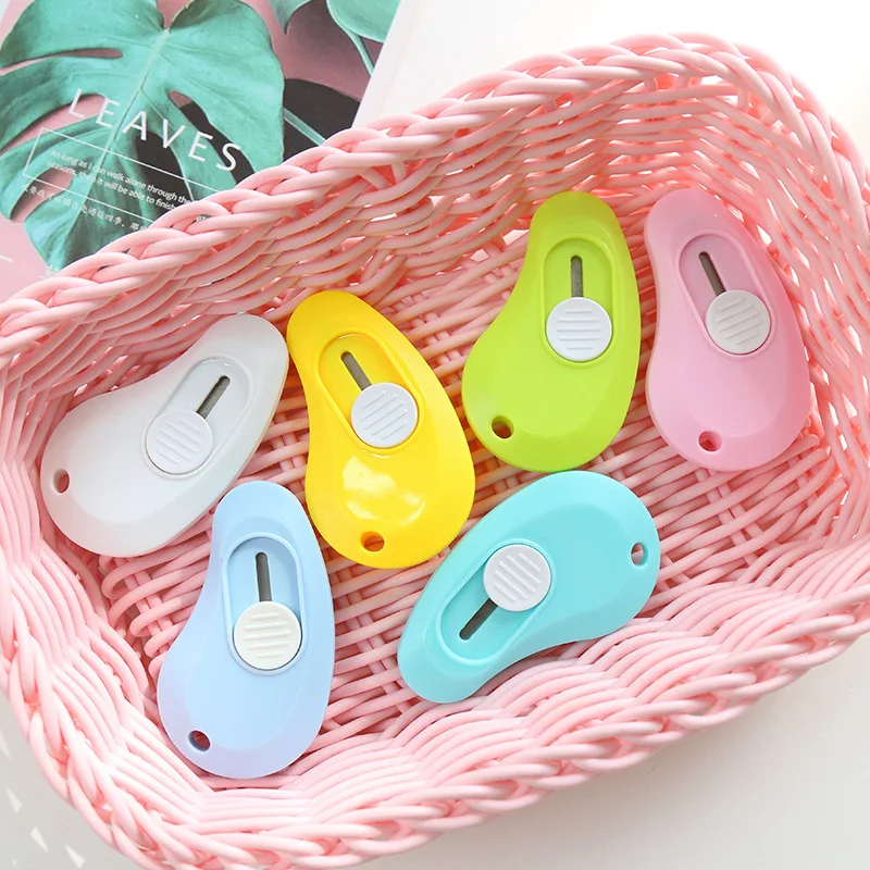 Small Fresh Utility Knife Simple Student Envelope Knife Dismantling Express Portable 10 Pcs utility knife,mail opener,unboxing knife,pocket folding knife,craft cutting knife