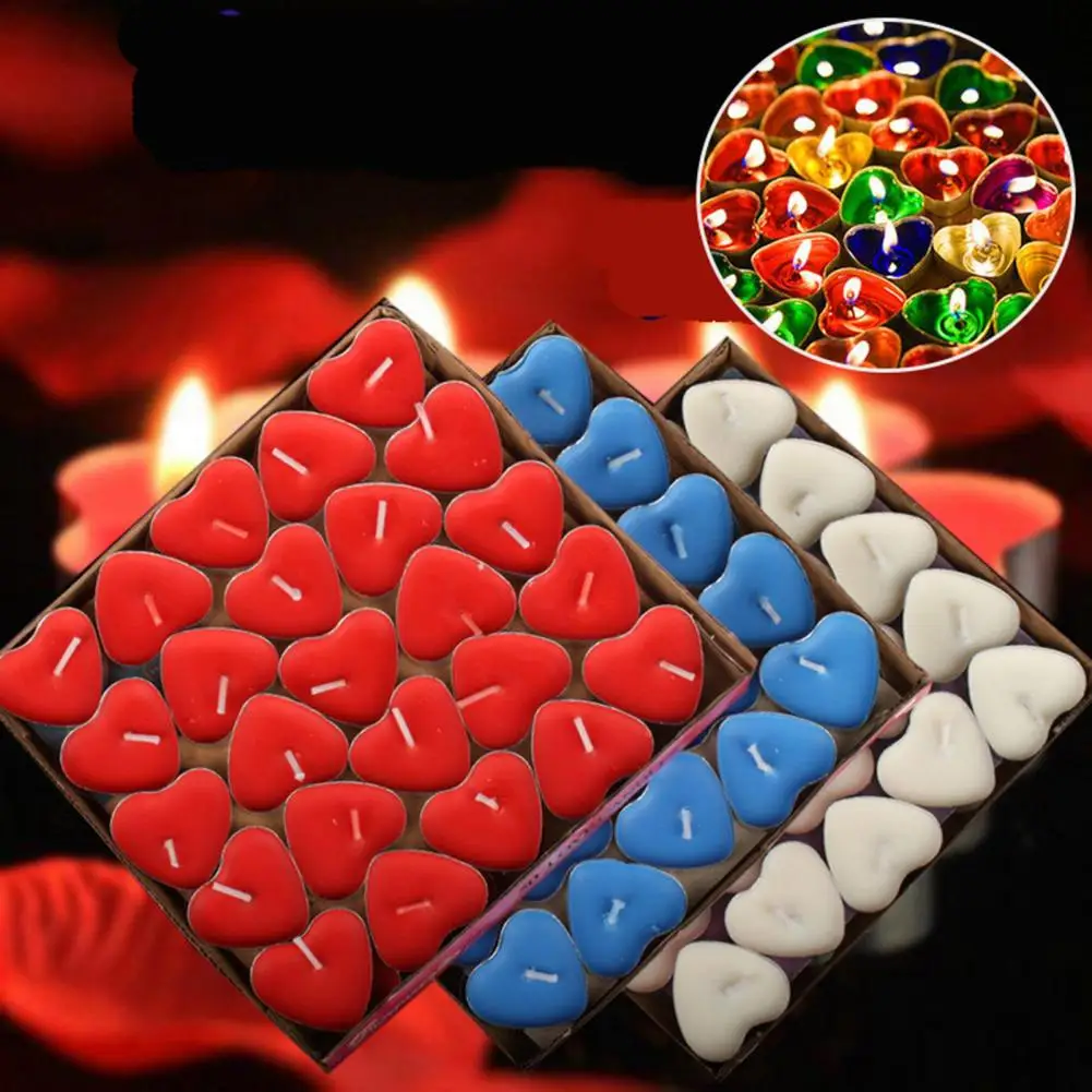 50Pcs Tealight Candle  Convenient Home Supplier Decor Birthday Candle  Small Size Birthday Candle