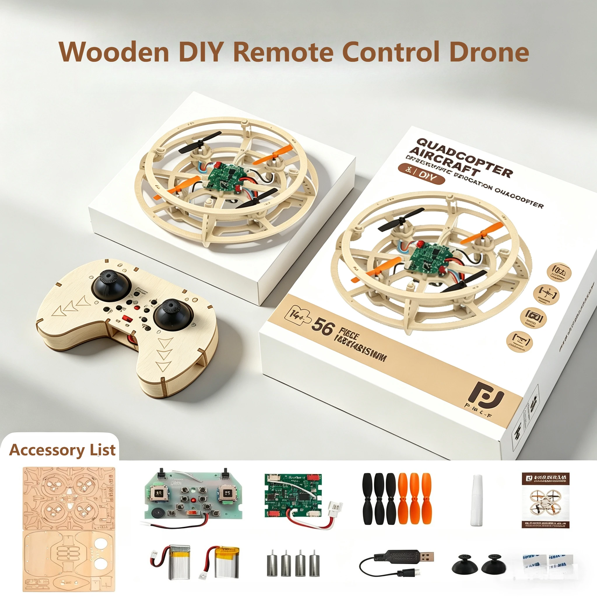 Drone enfant avec caméra HD, jouet volant télécommandé, 3 batteries