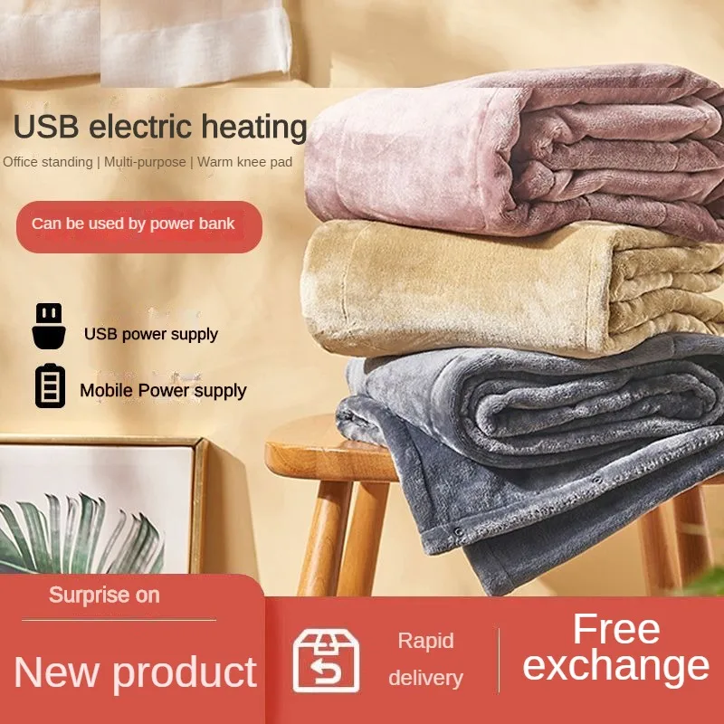 USBelectric Blanket 5Vheater Mobile Heating Blanket Warm Up Blanket Single  Person Small Electric Blanket Safe and Radiation Free
