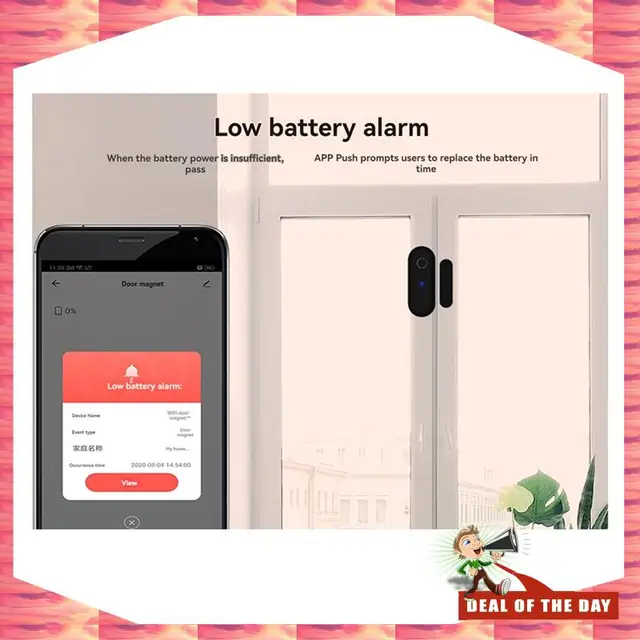24-Hour Delivery Tuya Smart Door Sensor  Home Security Window Detector Door Sensor Switch Handle Window Alarm Contact Sensor 2