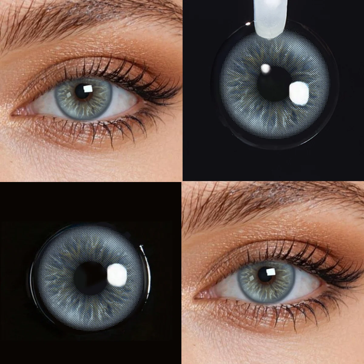 Vibrant Blue Colored Contact Lenses - Ideal for Daily Eye Makeup & Everyday Wear