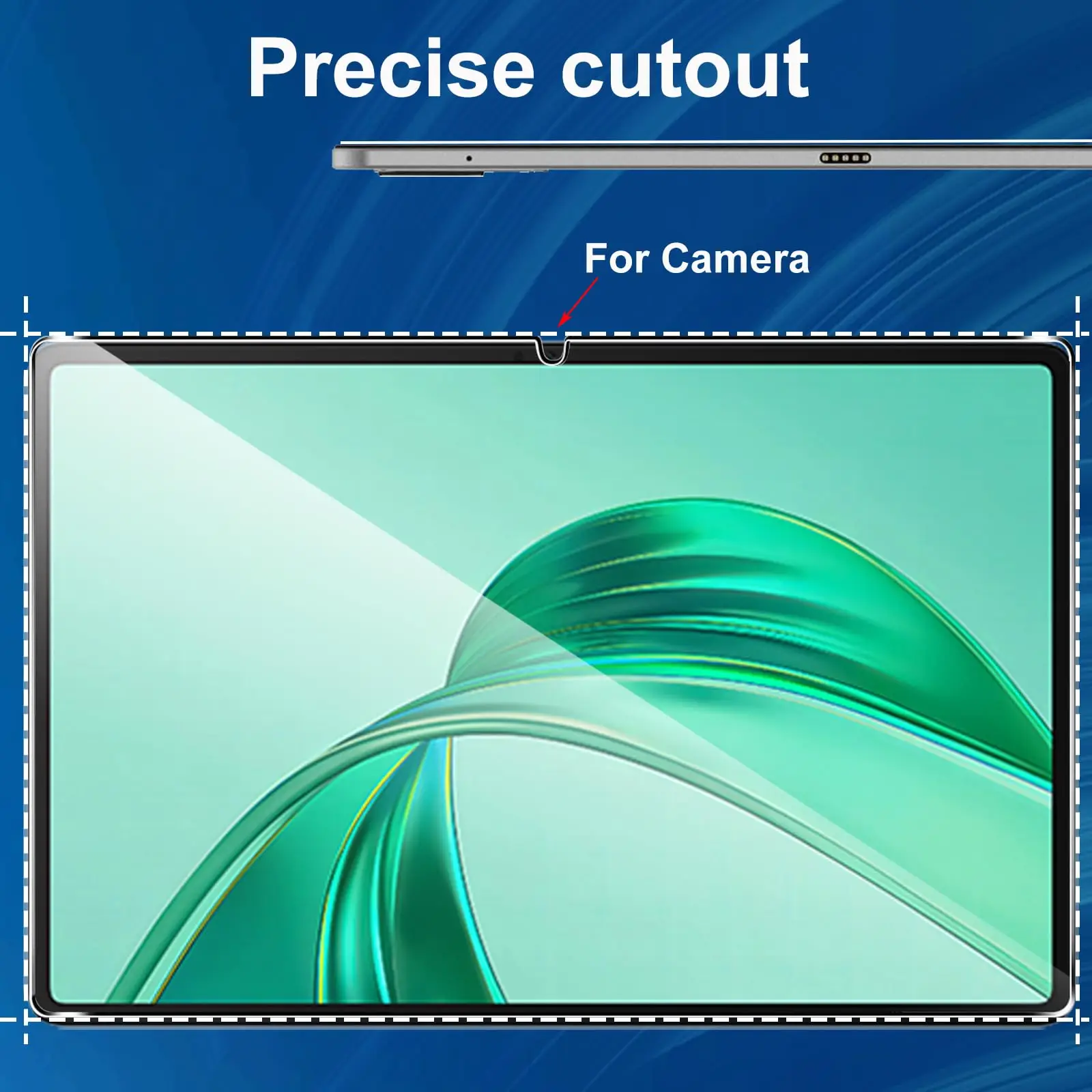 Bighan 2 Pack Screen Protector Compatible With Honor Pad X9 11.5", 9H Hardness Tempered Glass Film Clear Anti-Bubble Full Coverage Foil