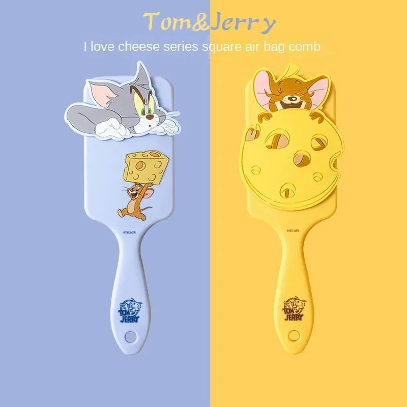 In Magazzino Miniso Tom & Jerry I Love Cheese Series Airbag Comb Massage Home Anime Model Action Figure Comb One Hair