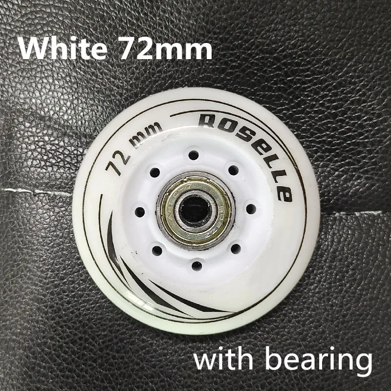 Roller Skating Wheels 8 pcs/set 80mm 76mm 72mm 90A Rollers for Adult Inline Slalom Skates ABEC-7