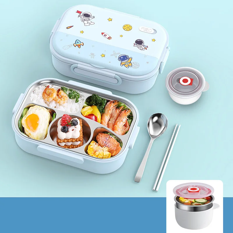 Lunchbox 304 Stainless Steel Thermal Lunch Box For Kids Lunch Box Bento  Lunch Box Food Microwave Thermos Knife Fork Spoon Bento - AliExpress