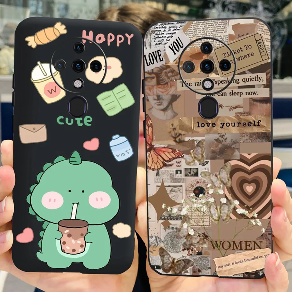 Cute Fashion Painted Soft Silicone Phone Case with Bumper 6.8