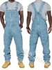 Mens Jeans 2025 Overalls Men Pockets Casual Loose Long Denim Pants Slim Splice Straight Rompers Autumn Plus Size Long Jeans Men 1