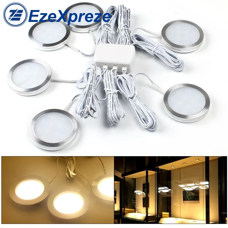 6pcs 12V Interior LED Spot White Light 2.5W for VW T4 T5 Camper Van Caravan Motorhome  6000K Car Autopart Accessories