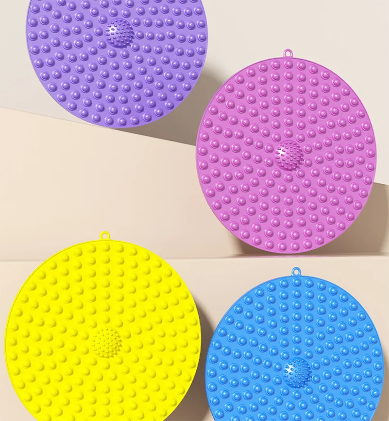 Cushioned Asparagus massage board High-quality Round Portable Toe massager Therapeutic Shiatsu board for Stress relief