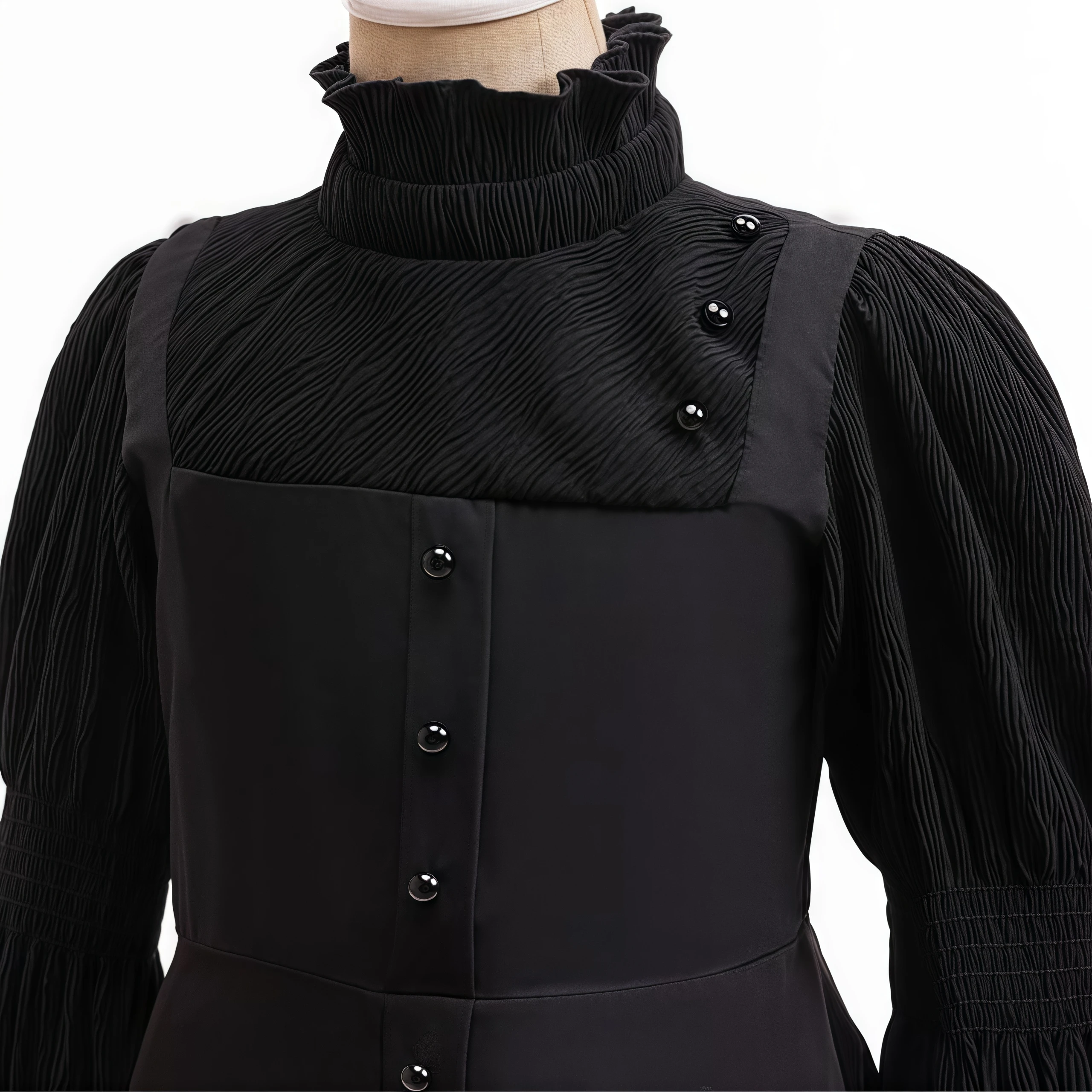 Schwarzes langes Kleid für Kinder im bösen Zauberer-Stil, rosa Hexen-Prinzessinnenkleid für Mädchen, Gothic-Karnevals-Geburtstagsparty-Outfits, Halloween-Kostüm – Detail 13