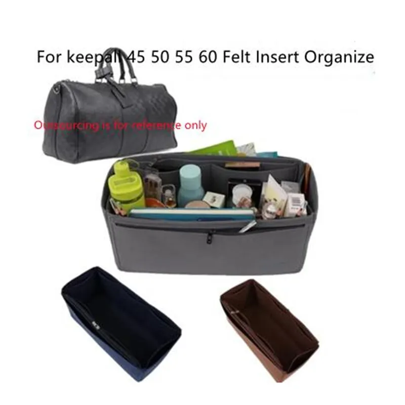 Per Keepall 45 50 55 60 Bagagli Feltro Inserto In Tessuto Organizzatore Trucco Borsa Organizer Borsa Interna Da Viaggio Borse Cosmetiche Portatili