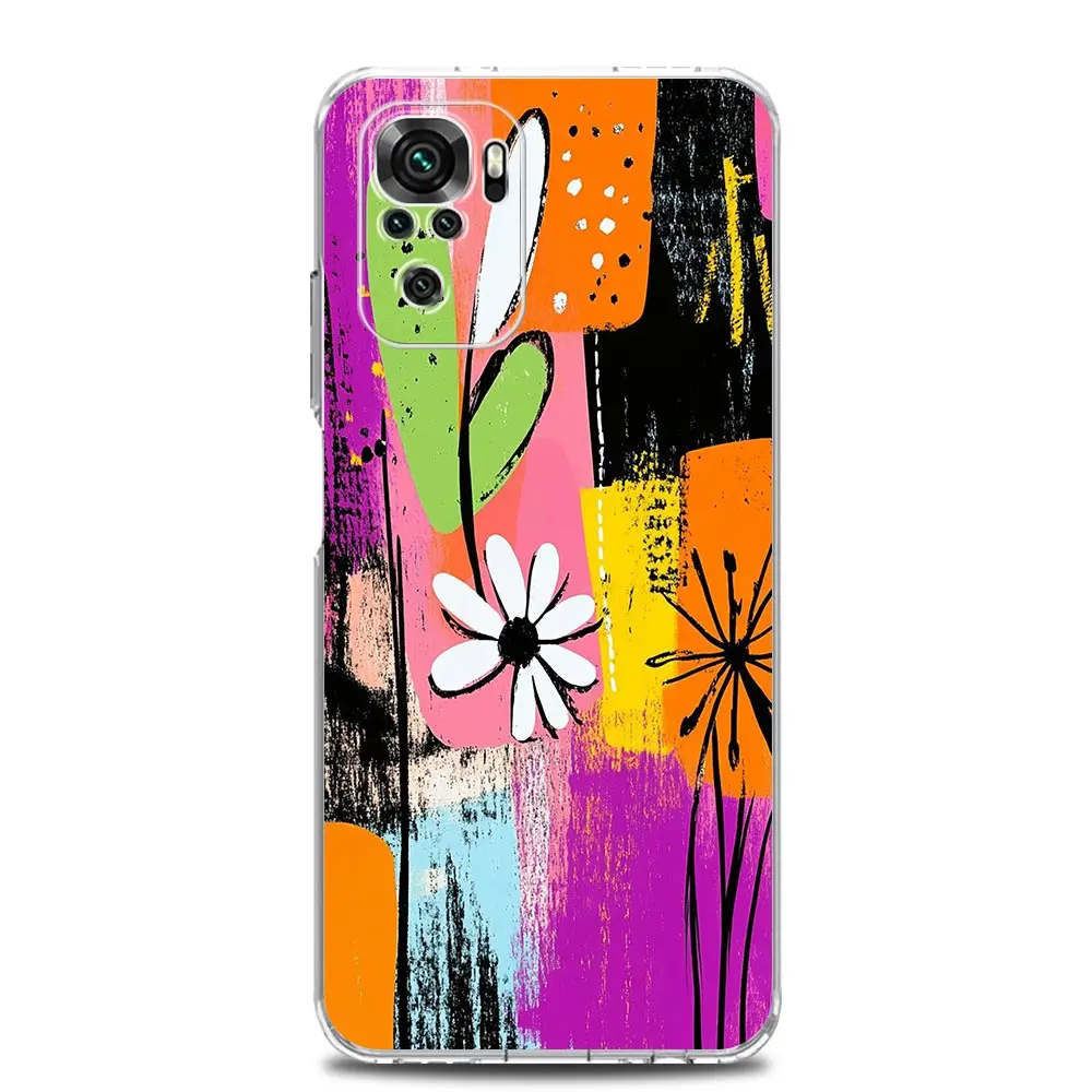 Clear Soft TPU Phone Case with Loving Print Design