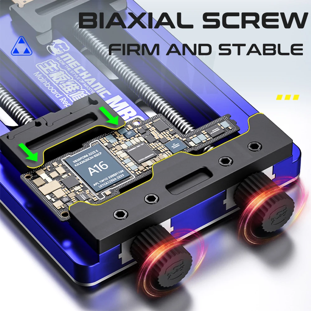 MECHANIC MR6 Max Fixed Fixtures Biaxial Fixture Thermostability Anti-static for iPhone Motherboard IC Chip Soldering Repair Tools